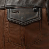 Lowside Rider Men's Motorcycle Leather Vest