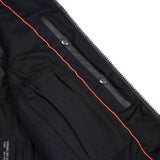 Men's Black Leather SWAT Style Motorcycle Vest