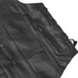 Men's Line Ranger Multi-Pocket Motorcycle Vest - Black