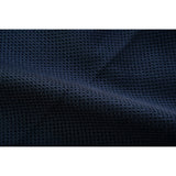 Night Tiger Men's Black Mesh Textile Vest with Orange Diamond Stitch
