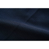 Night Tiger Men's Black Mesh Textile Vest with Orange Diamond Stitch