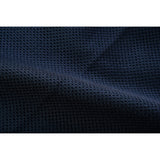 Night Tiger Men's Black Mesh Textile Vest with Orange Diamond Stitch