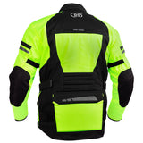 4-Season Hi-Vis Mens Textile Motorycyle Jacket  Waterproof & Ventilated