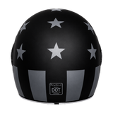D.O.T. & ECE Daytona Retro Full Face Motorcycle Helmet: Vintage Style for Men, Women, & Youth - W/ Captain America Stealth
