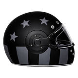D.O.T. & ECE Daytona Retro Full Face Motorcycle Helmet: Vintage Style for Men, Women, & Youth - W/ Captain America Stealth