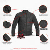 Men's Black Scooter Leather Jacket