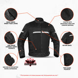 Men's Black Racer Mesh Jacket – Protective Design