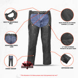 Unisex Economy Double Deep Pocket Chaps