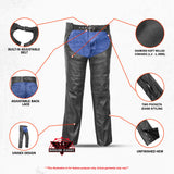 Unisex Chaps with 2 Jean Style Pockets