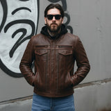 Raider Men's Motorcycle Leather Jacket