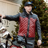 Redstrike Men’s Motorcycle Leather Jacket