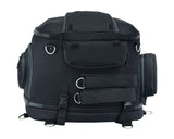 Renegade Classics Black Heavy Duty Textile Motorcycle Pet Carrier Si