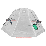 Highway Jack Men's Black Leather Motorcycle Vest Scoop Neck & Snap-Closure Pockets