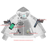 Rush Charm Women's Premium Cowhide Moto Jacket