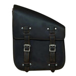 Rustic Brown strips 9586.L - Left Side Leather Swing Arm Bag