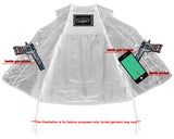 Charlie Men's Black Braided Leather Motorcycle Vest & Lace-Up Sides