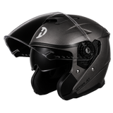 D.O.T. & ECE Daytona Spyder Jet- Gun Metal Grey Dull Metallic