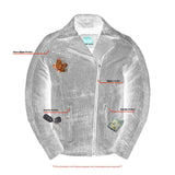 Shen Antique Brown Women's Leather Motorcycle Jacket
