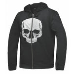 Skull - Men's Reflective Skull Riding Hoodie Zip Up Sweatshirt
