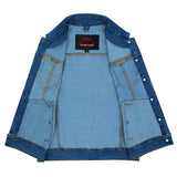 Women's Blue Denim Snap Front Vest