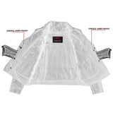 SpeedMoto Women's Leather Motorcycle Jacket