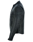 Speedster Black Men's Leather Motorcycle Jacket