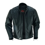 AM Knucklehead Premium Black Men's Leather Motorcycle Jacket