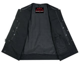 Concealed Snap Closure, Textile Material, W/O Collar & Hidden Z