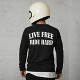 Live Free Ride Hard - Men's Long Sleeve Biker Tee