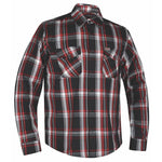 TW218.00 - MENS BLACK AND RED FLANNEL SHIRT