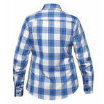 Blue and White Regular Flannel Shirt
