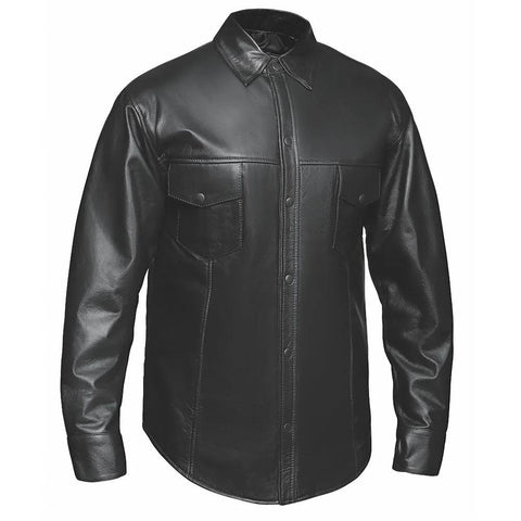 Titan - Mens Premium Leather Shirt Jacket