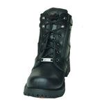Titanstep - Mens Motorcycle Biker Leather Boots