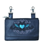 Ladies Cowhide Leather Clip-On Bag