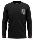 Men's Long Sleeve T-Shirt with American Eagle & Flag Print
