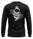 Men's Long Sleeve T-Shirt with Skull Graphic Print