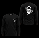 Men's Long Sleeve T-Shirt with Skull Graphic Print