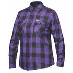 Valkarie - Ladies Black & Purple Armored Flannel