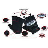 Sporty Mesh Fingerless Glove