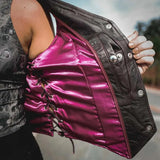 Lilly - Women's Motorcycle Leather Vest