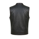 Badlands - Men's Club Style Leather Motorcycle Vest