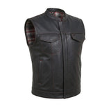 Badlands - Men's Club Style Leather Motorcycle Vest