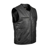 Blackout - Men's Motorcycle Leather Vest