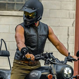 Blackout - Men's Motorcycle Leather Vest