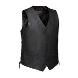 Bronco - Men's Premium Leather Motorcycle Vest