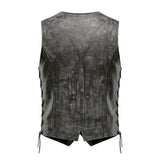 Bessie - Women's lambskin Leather Motorcycle Vest