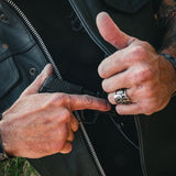 Clubman - Men's SOA Club Style leather Motorcycle Vest