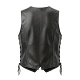 Beth - Women's Premium Lambskin Leather Motorcycle Vest