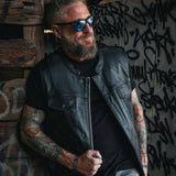 Clubman - Men's SOA Club Style leather Motorcycle Vest