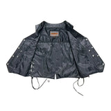 Cowgirl - Women's Studded Leather Motorcycle Vest